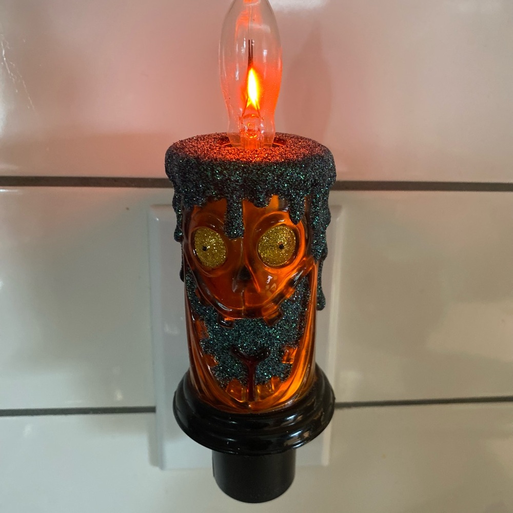 Halloween Nightlight Pumpkin Frankenstein Drips On Off switch New